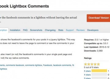 Facebook Lightbox Comments